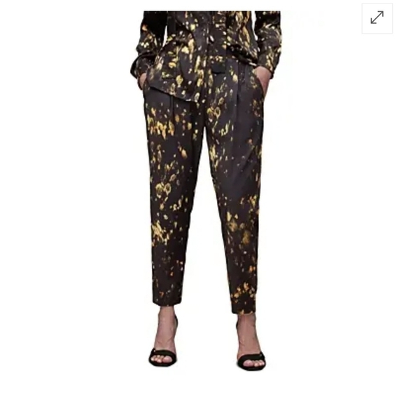 NWT Allsaints Aleida Ronnie Mid Rise Trouser Women's Size 2